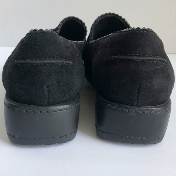 STUART WEITZMAN Loafers Black Suede Schooldays Penny Chunky oxfords platforms - Picture 12 of 16